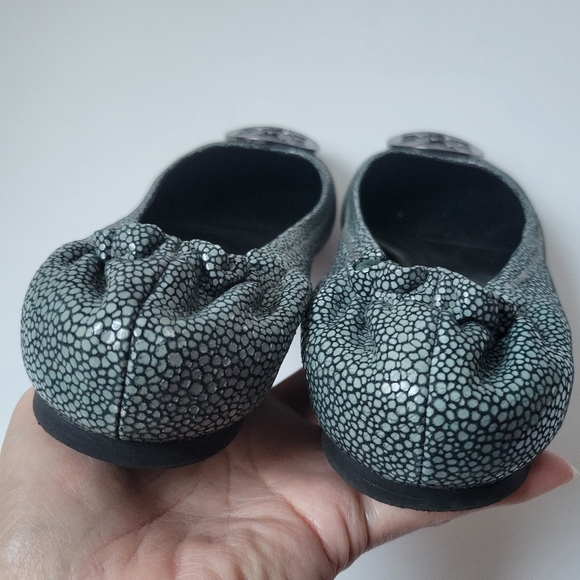 Tory burch Reva Flats leather Ballet flats  size 7M. - Picture 9 of 14